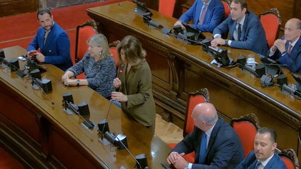 Ingala, Albano e Caruso giuramento Sala d'Ercole Ars