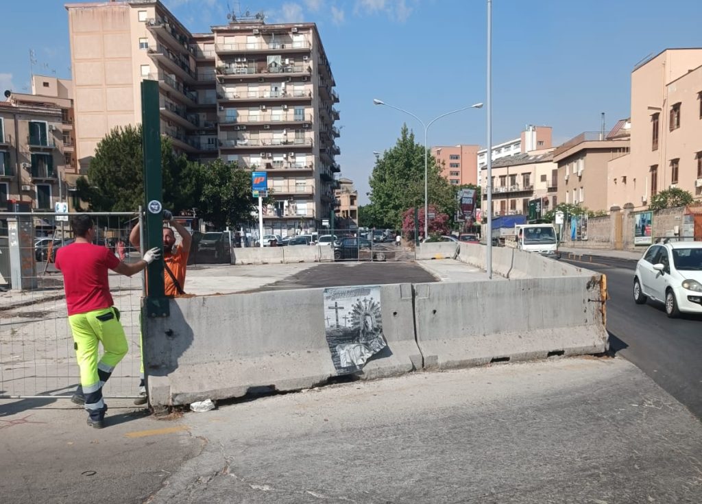 Via Basile, chiusura cantieri collettore fognario