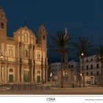 Rendering rifacimento illuminazione pubblica salotto Palermo